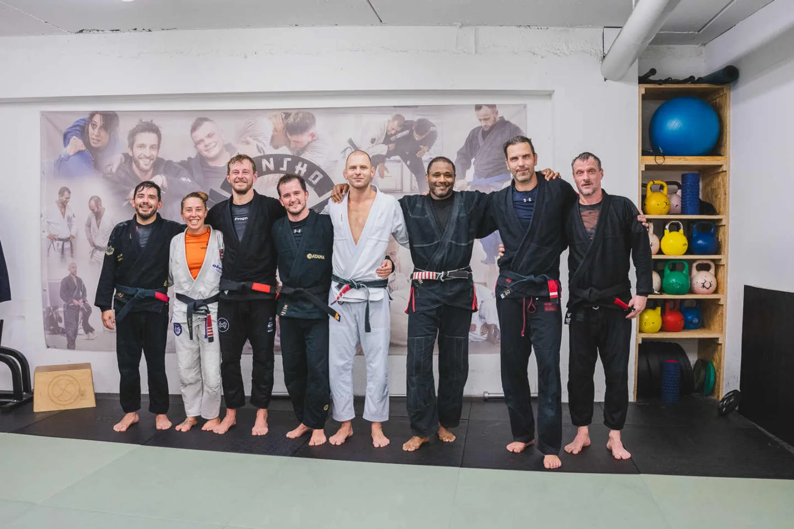 Schwarzgurte der BJJ-Schule Tensho