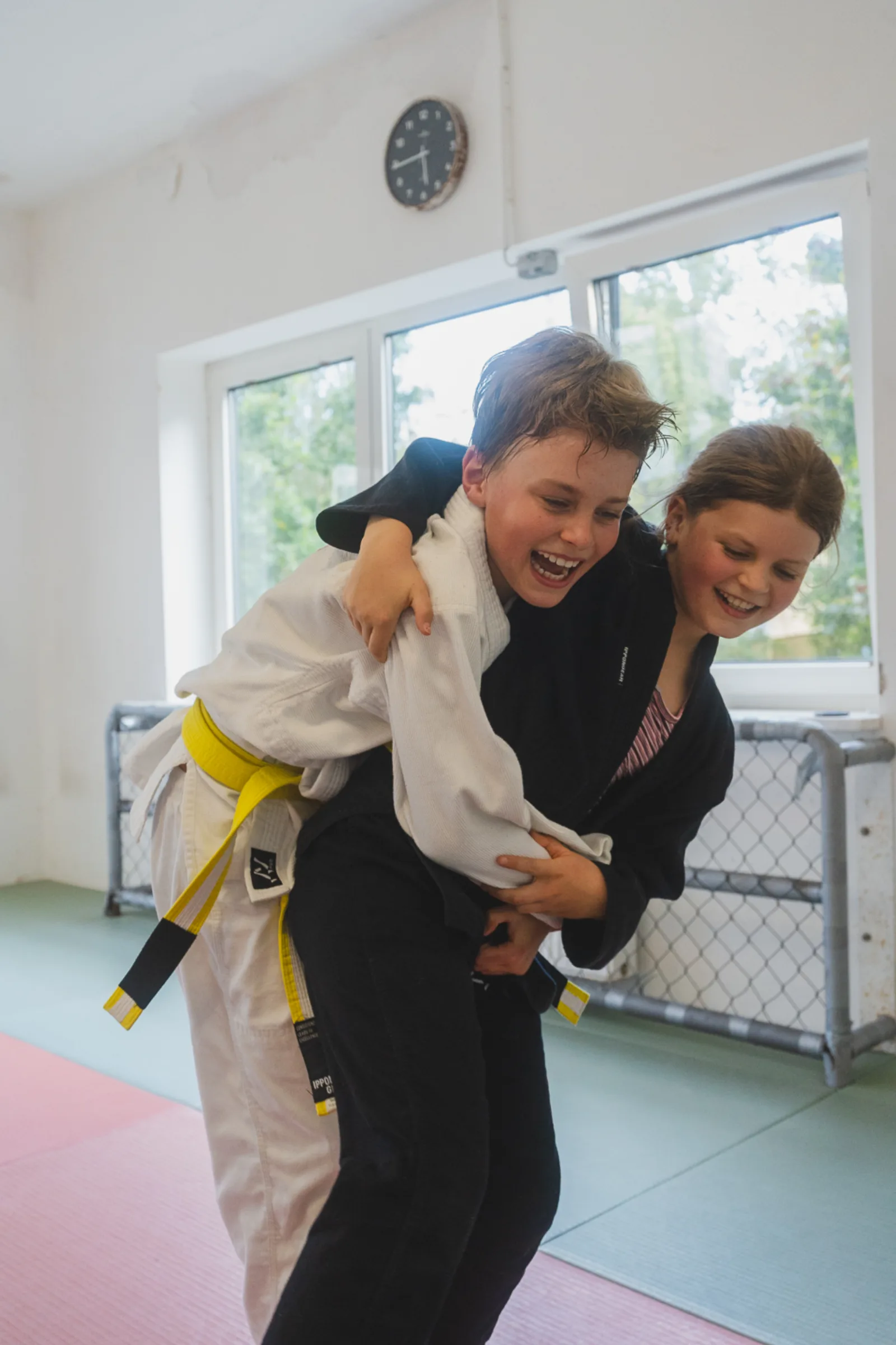 Lachen gehört zum Training dazu